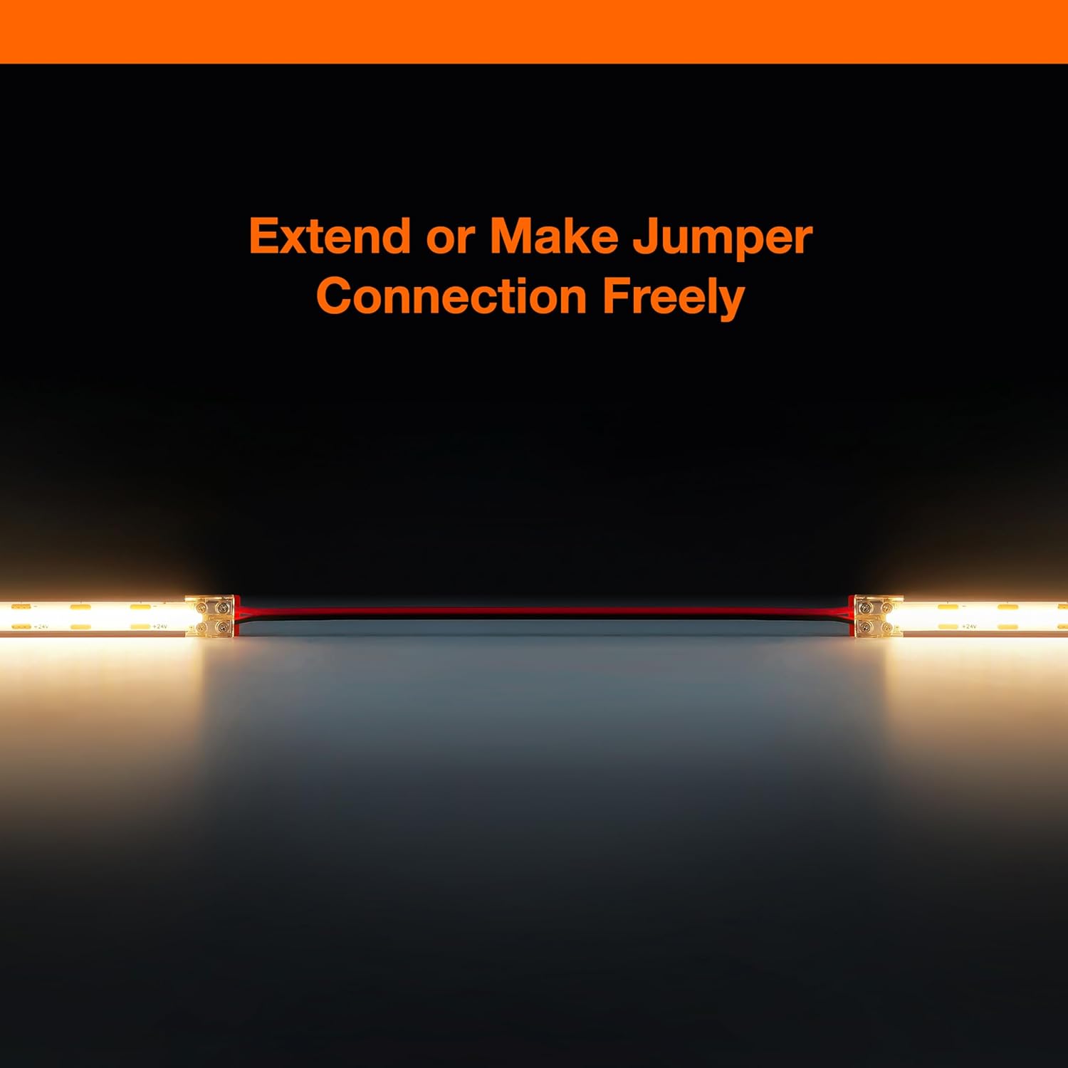 2-Pin Solderless Jumper Connectors for 10mm LED Strip Lights