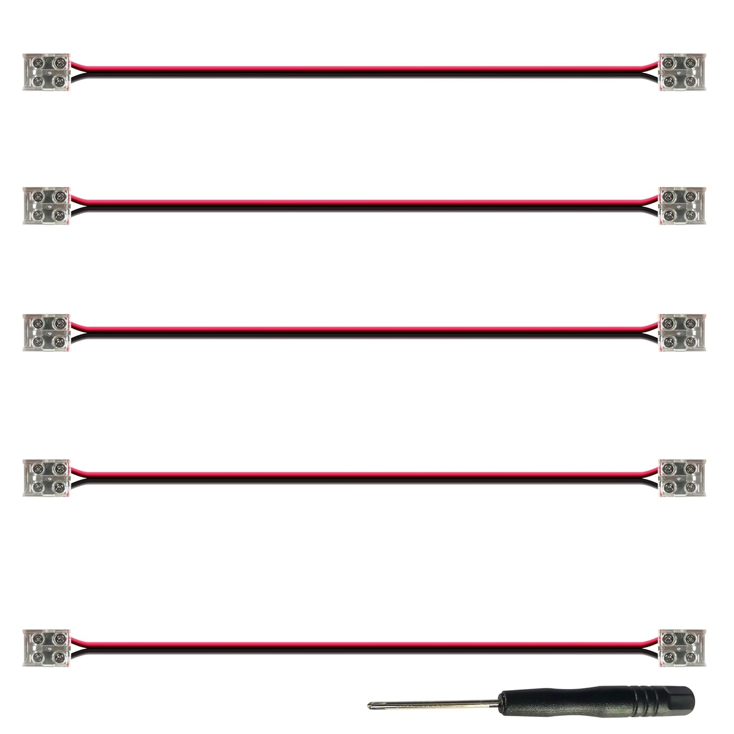2-Pin Solderless Jumper Connectors for 10mm LED Strip Lights