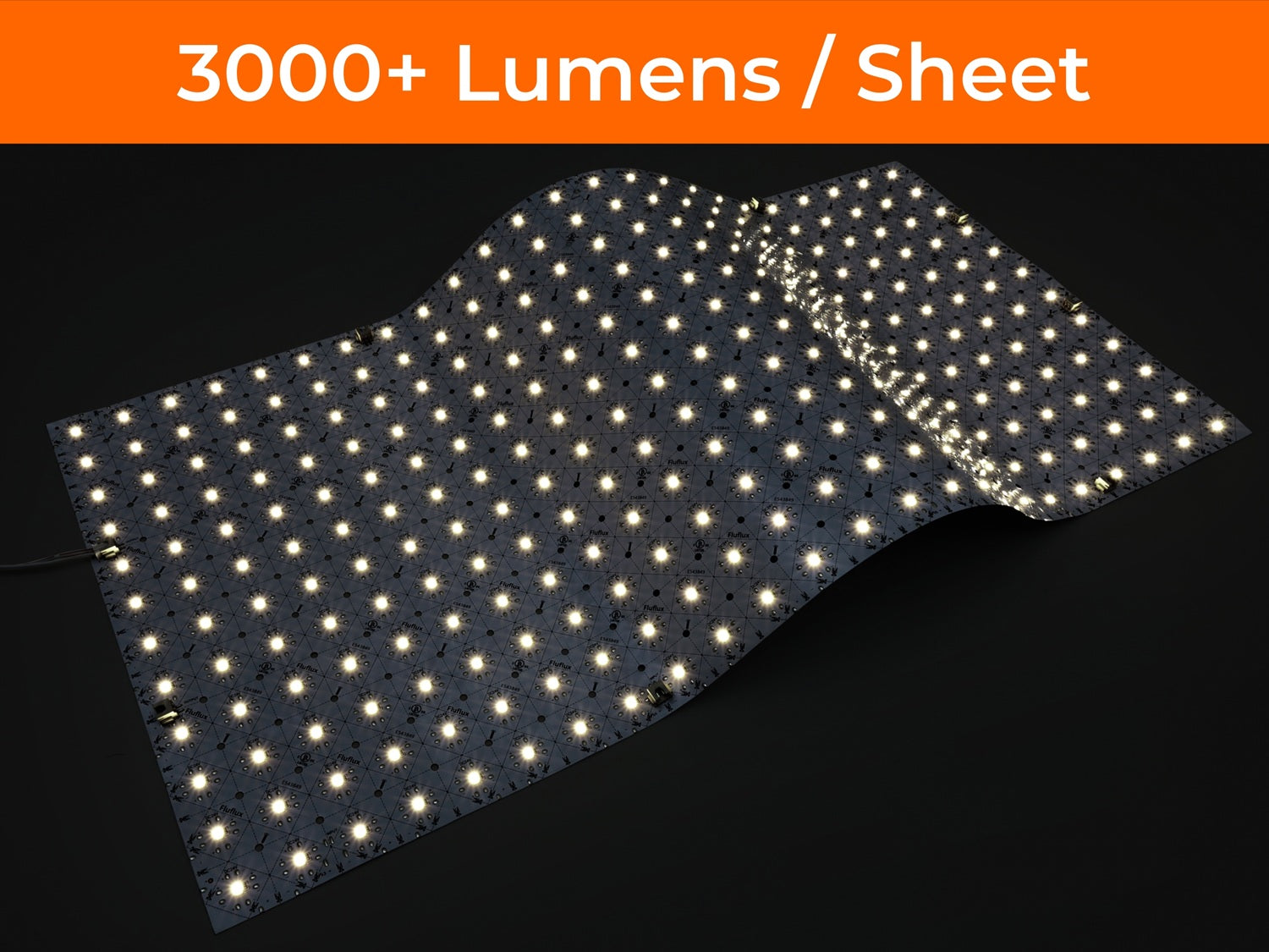 12"x24" 24V Flexible LED Sheets, Single Color (UL-Listed) 4-Pack