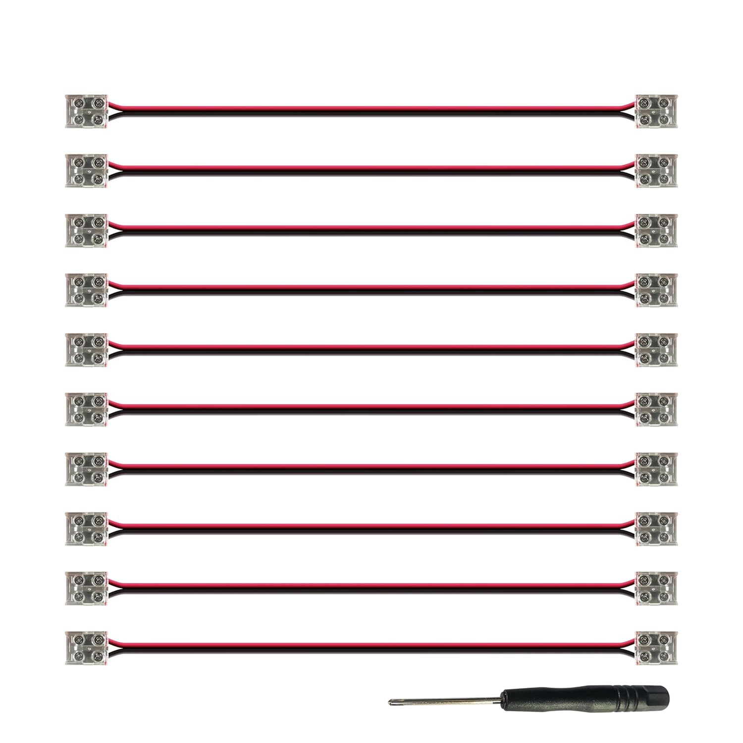 2-Pin Solderless Jumper Connectors for 10mm LED Strip Lights