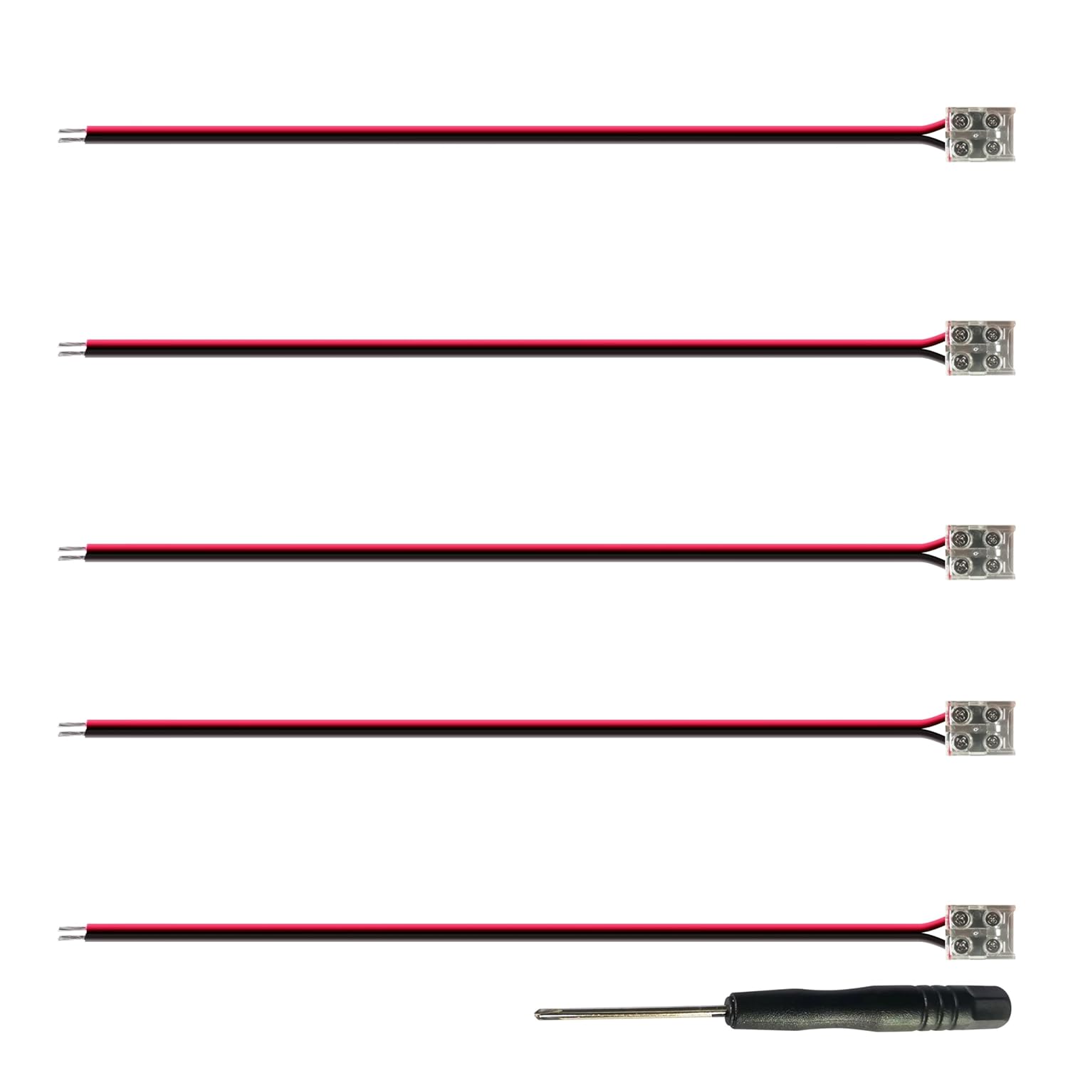 2-Pin Solderless Power Connectors for 10mm LED Strip Lights